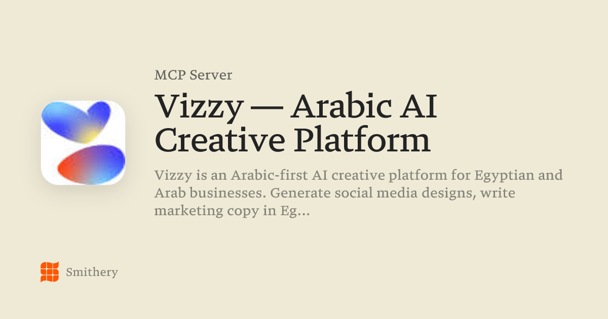Vizzy — Arabic AI Creative Platform