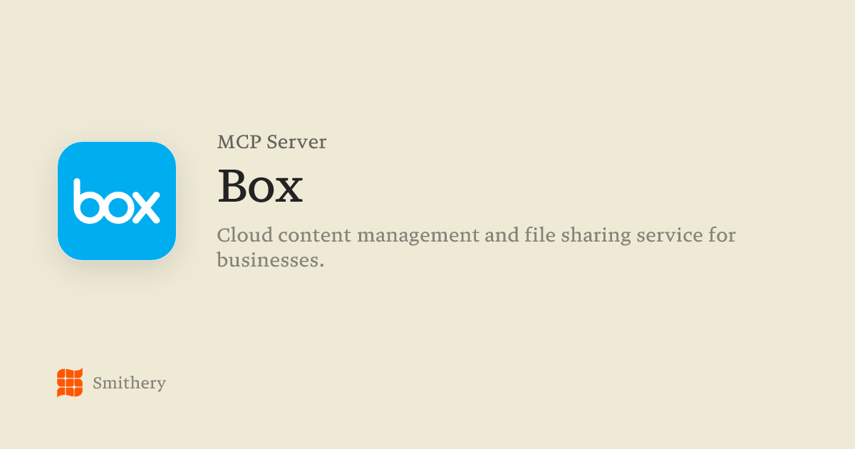 Box - MCP | Smithery
