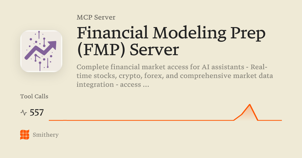 Financial Modeling Prep (FMP) Server - MCP | Smithery