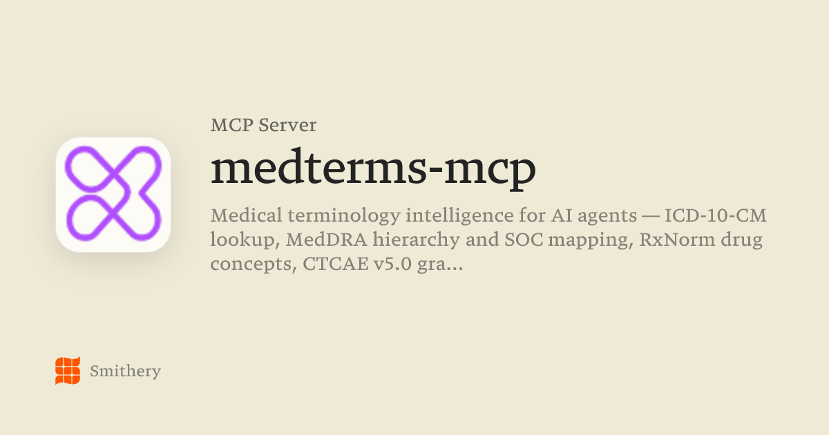 medterms-mcp - MCP | Smithery