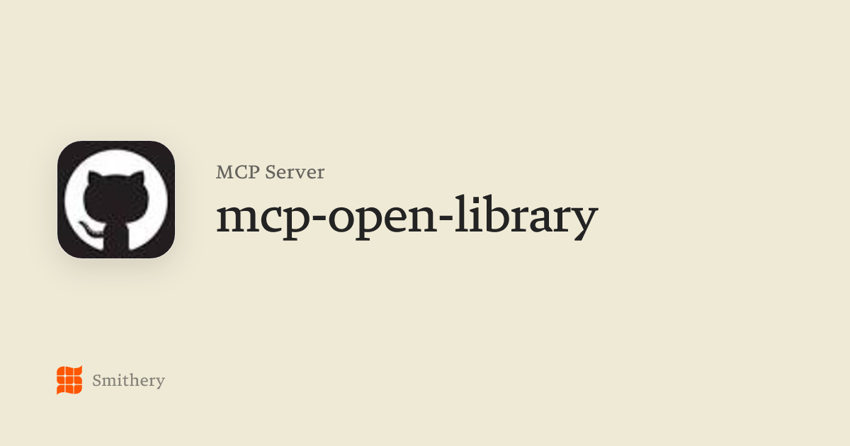 mcp-open-library - MCP | Smithery