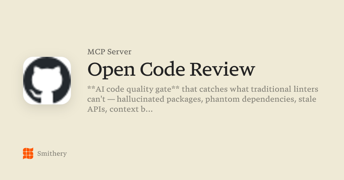 Open Code Review - MCP | Smithery