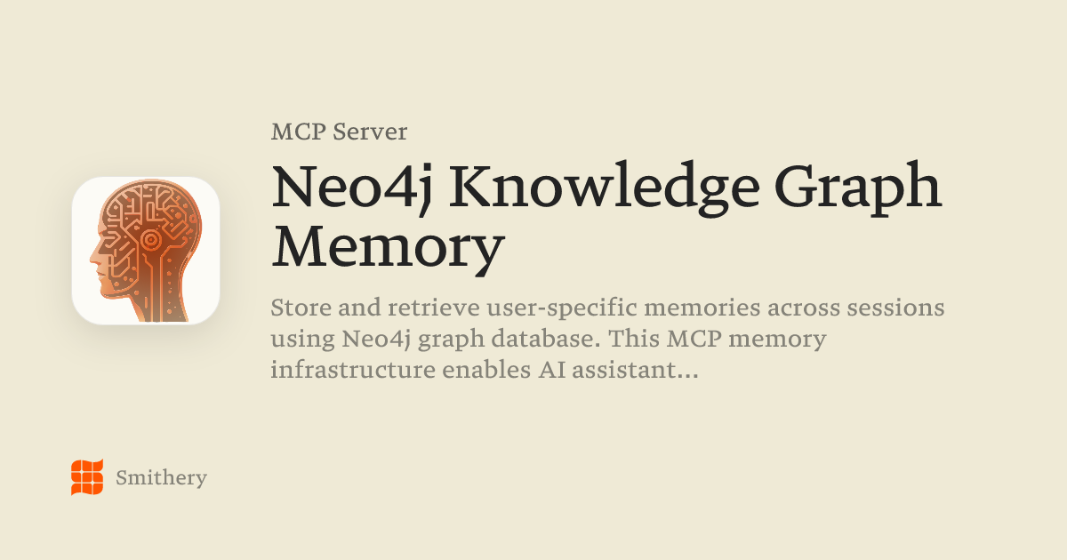 Neo4j Knowledge Graph Memory - MCP | Smithery