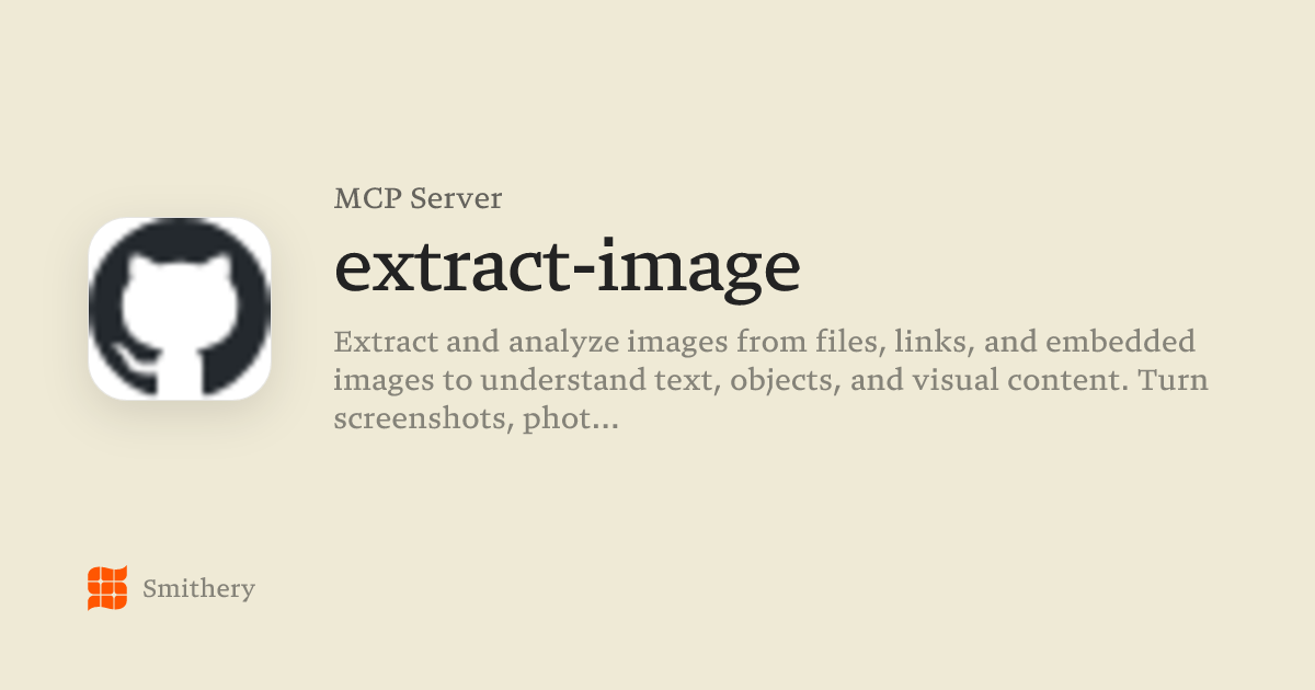 extract-image - MCP | Smithery