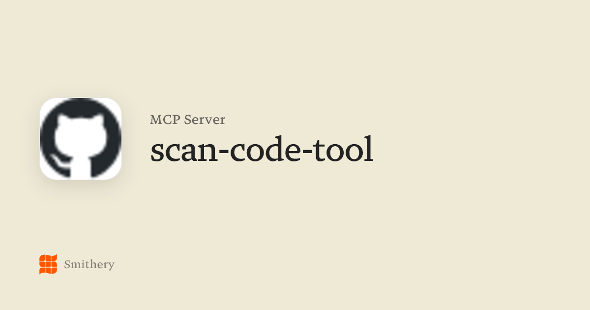 scan-code-tool - MCP | Smithery