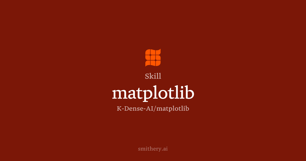 matplotlib - Skill | Smithery