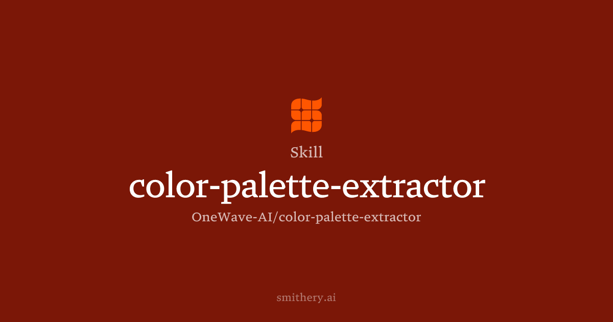 color-palette-extractor - Skill | Smithery