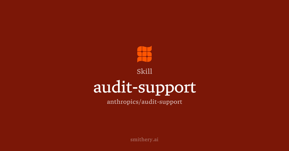 audit-support - Skill | Smithery