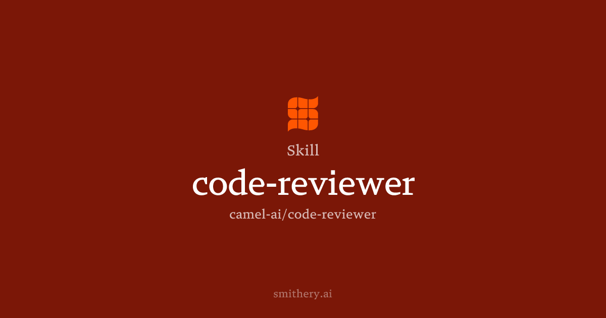 code-reviewer - Skill | Smithery