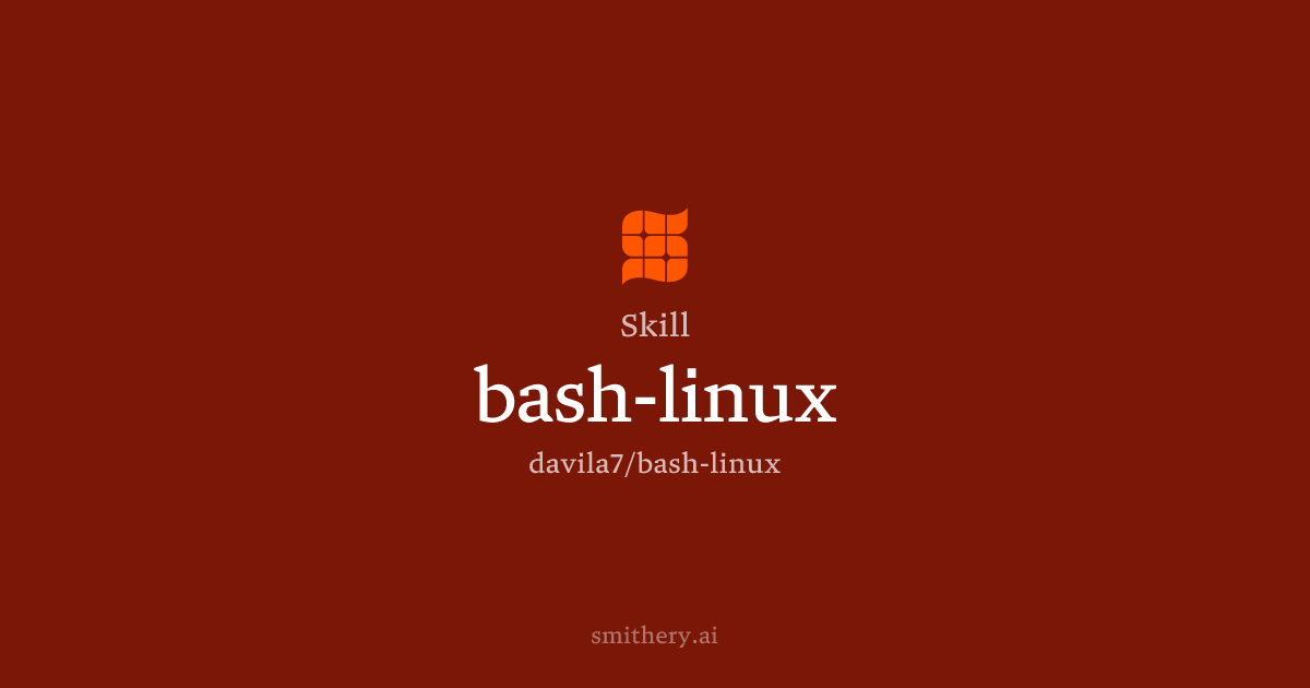 bash-linux - Skill | Smithery