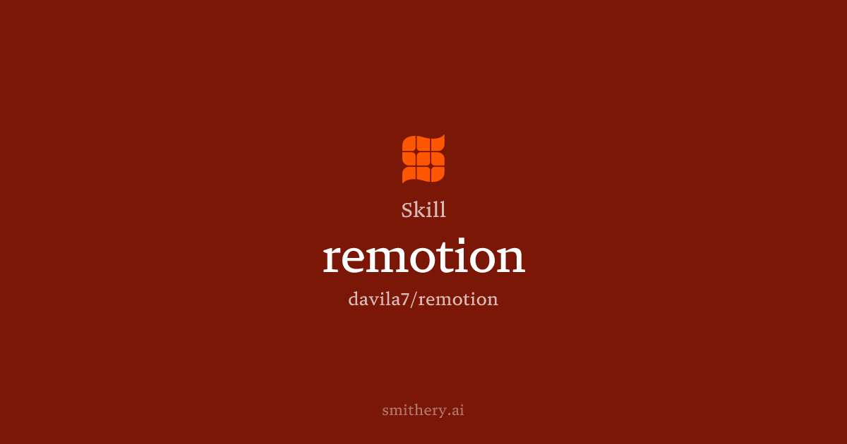 remotion - Skill | Smithery
