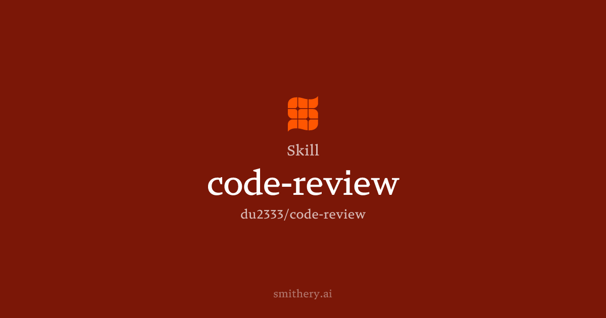 code-review - Skill | Smithery