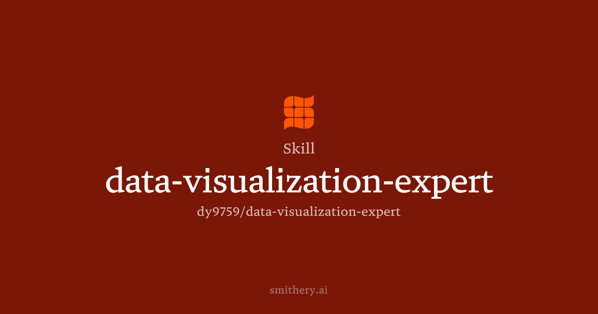 data-visualization-expert - Skill | Smithery