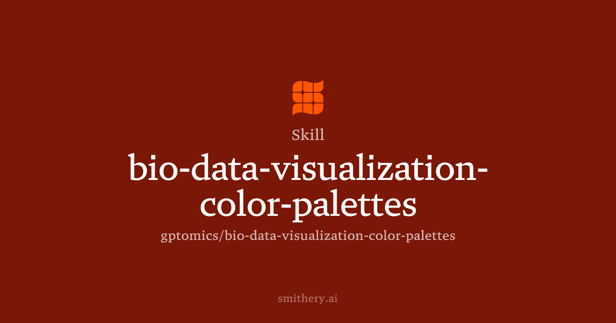 bio-data-visualization-color-palettes - Skill | Smithery