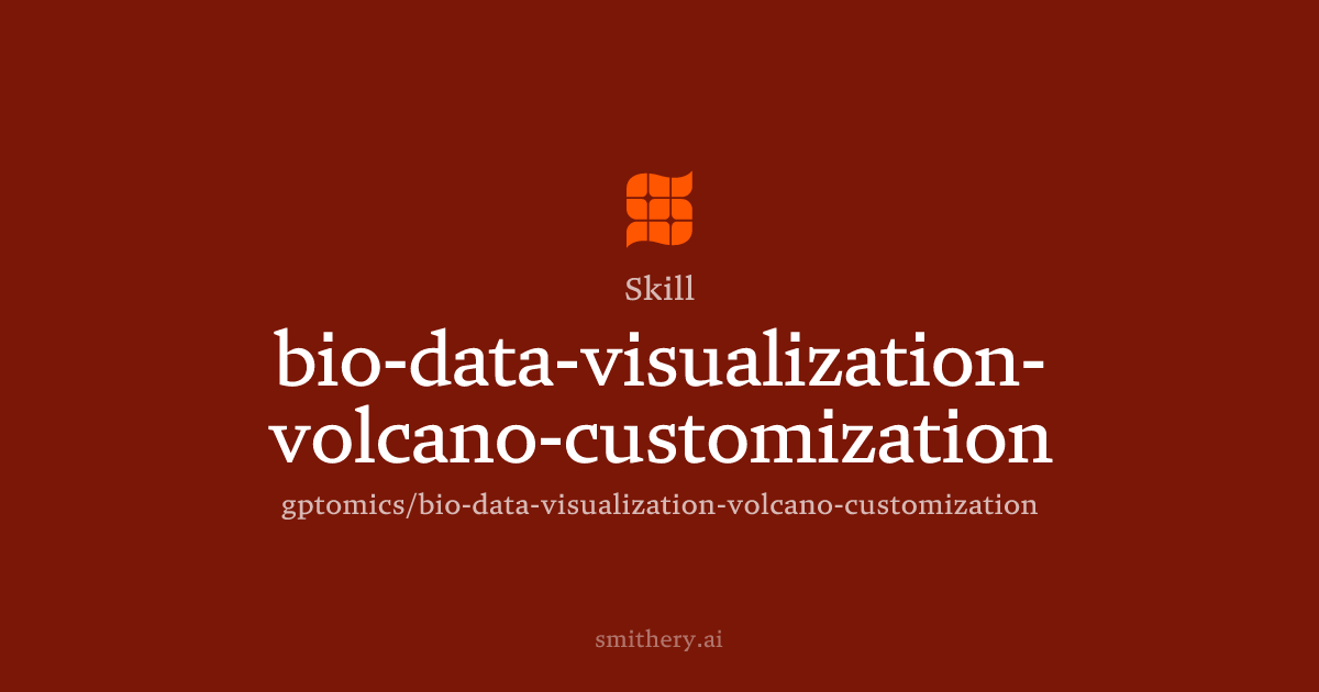 bio-data-visualization-volcano-customization - Skill | Smithery