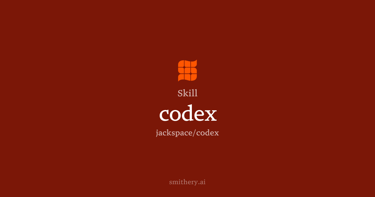 codex - Skill | Smithery