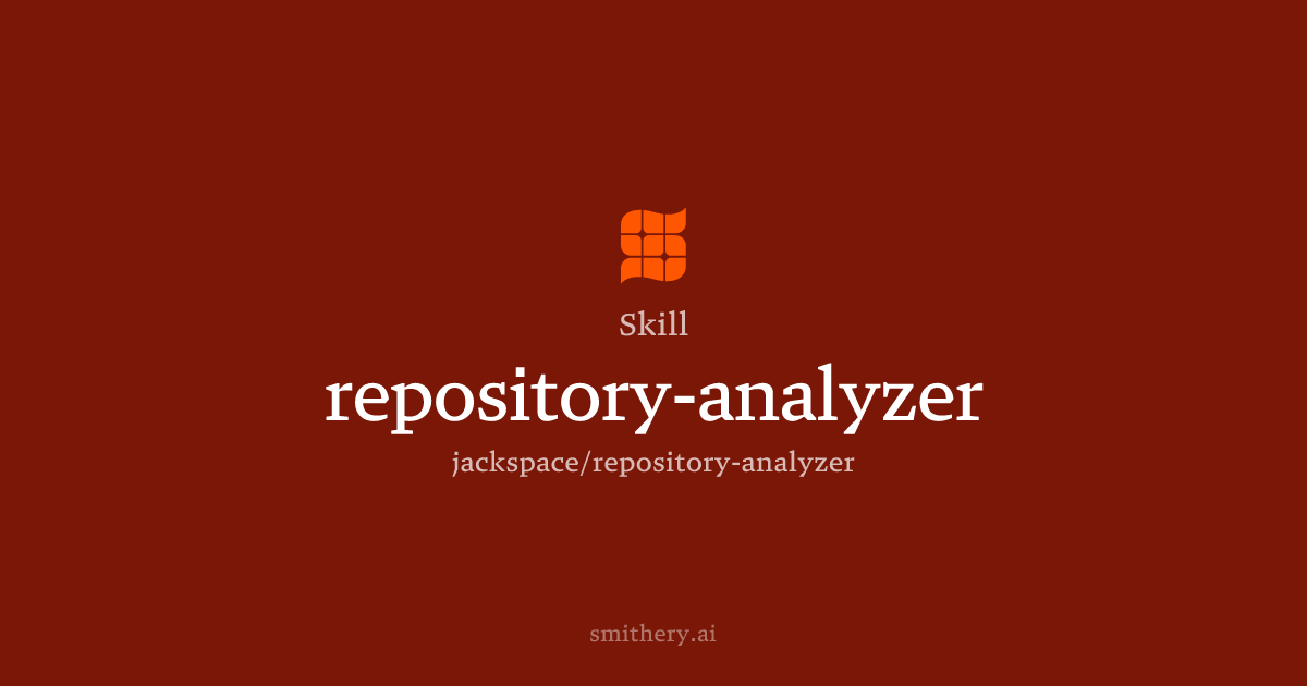 repository-analyzer - Skill | Smithery