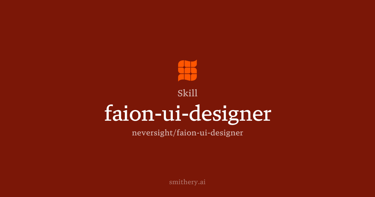 faion-ui-designer - Skill | Smithery