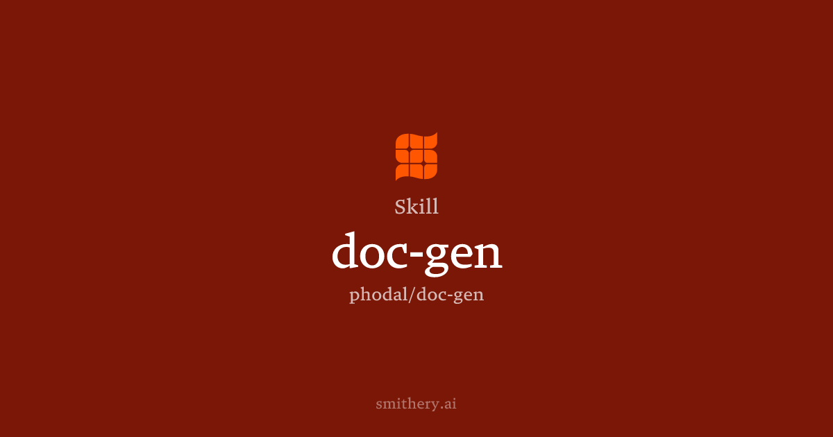doc-gen - Skill | Smithery