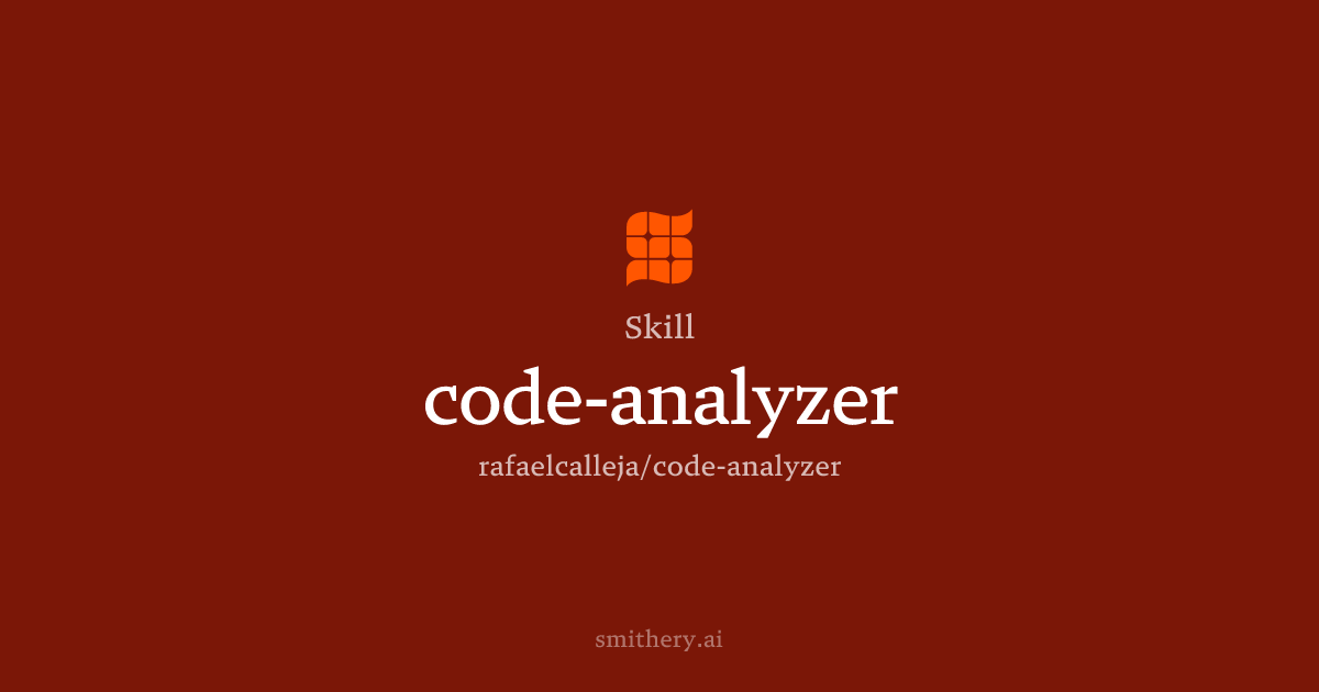 code-analyzer - Skill | Smithery