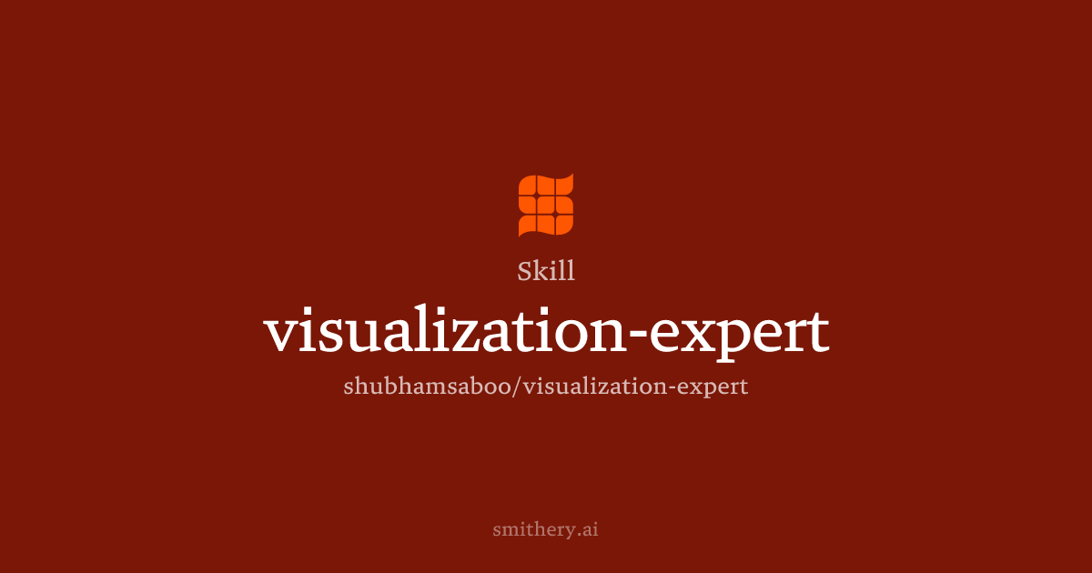 visualization-expert - Skill | Smithery