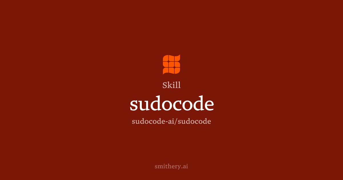 sudocode - Skill | Smithery