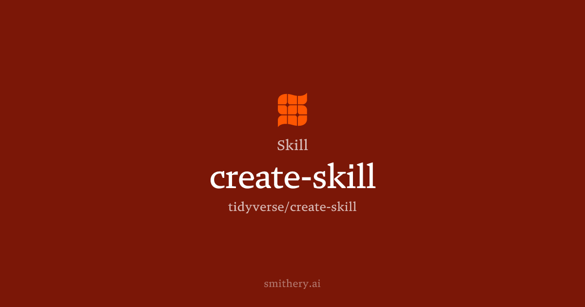 create-skill - Skill | Smithery