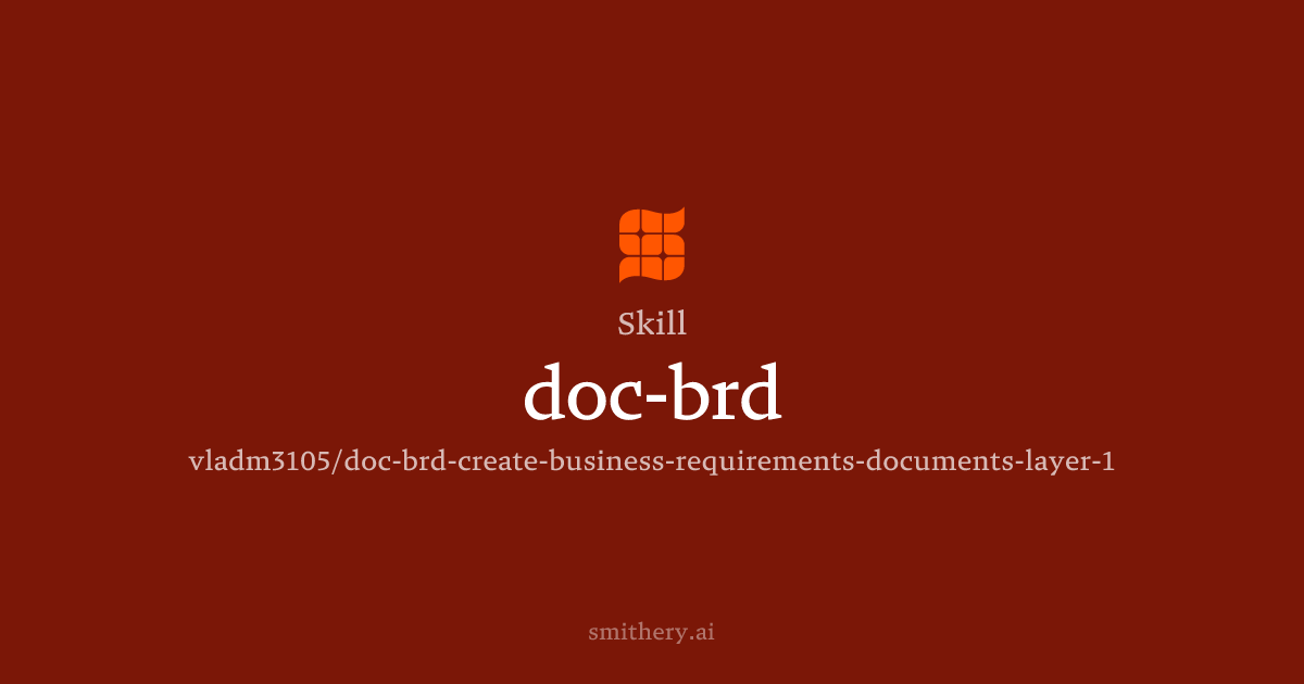 doc-brd - Skill | Smithery