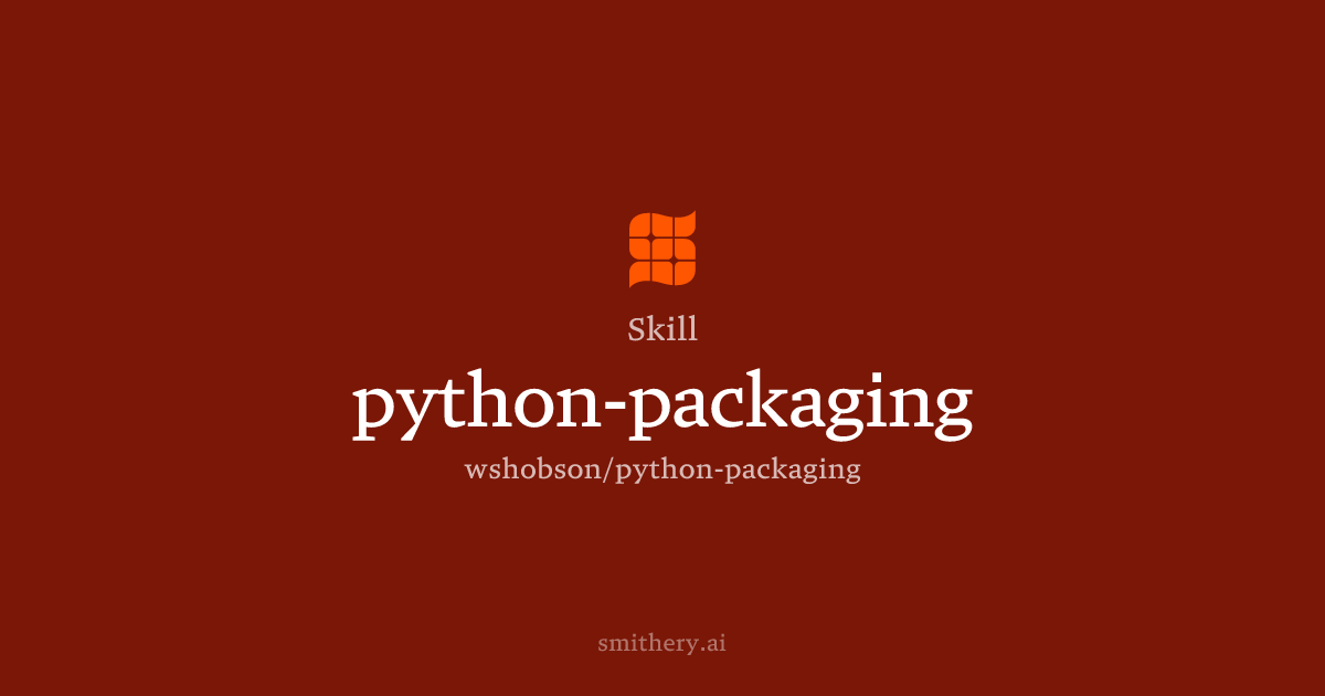 python-packaging - Skill | Smithery